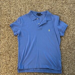 Women’s Ralph Lauren Blue Polo with Yellow Emblem